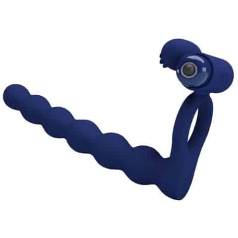 Ajmal anneau vibrant avec plug bleu — PRETTY LOVE