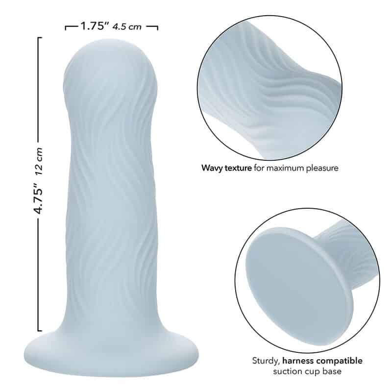 Wave rider plug anal en mousse bleu — CALEXOTICS, vue 7
