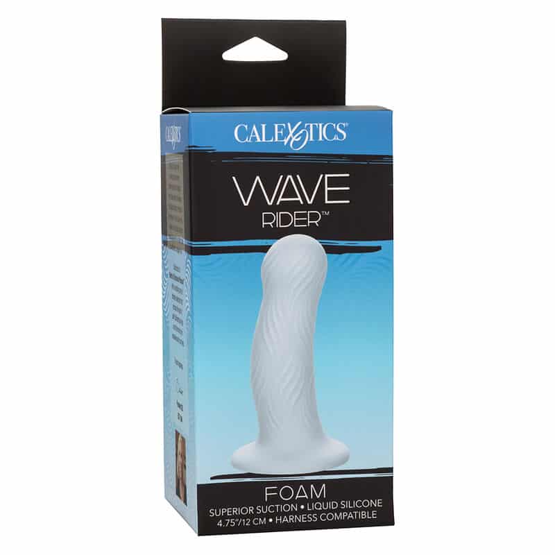 Wave rider plug anal en mousse bleu — CALEXOTICS, vue 9