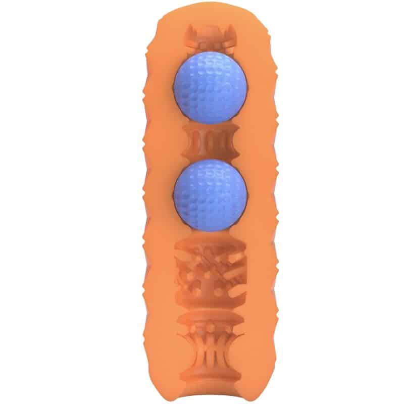 Masturbateur pour homme à deux boules orange — PRETTY LOVE, vue 3