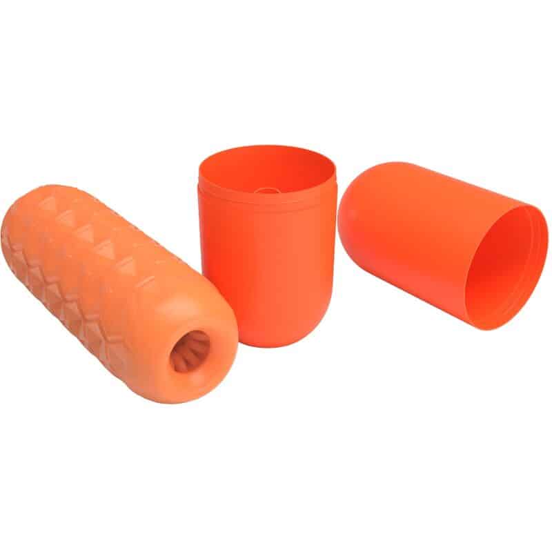Masturbateur pour homme à deux boules orange — PRETTY LOVE, vue 2