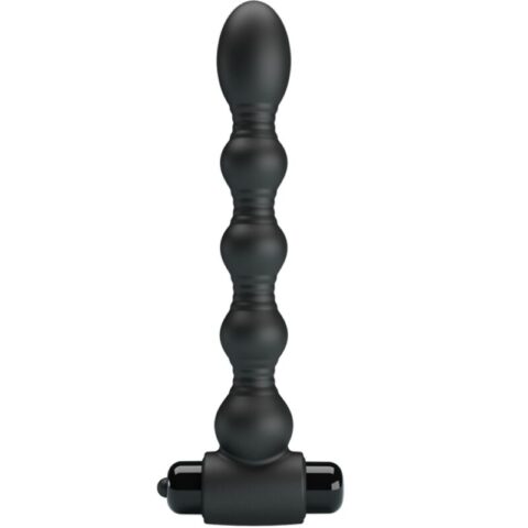Plug anal lynn silicone 10 vibrations noir — PRETTY LOVE