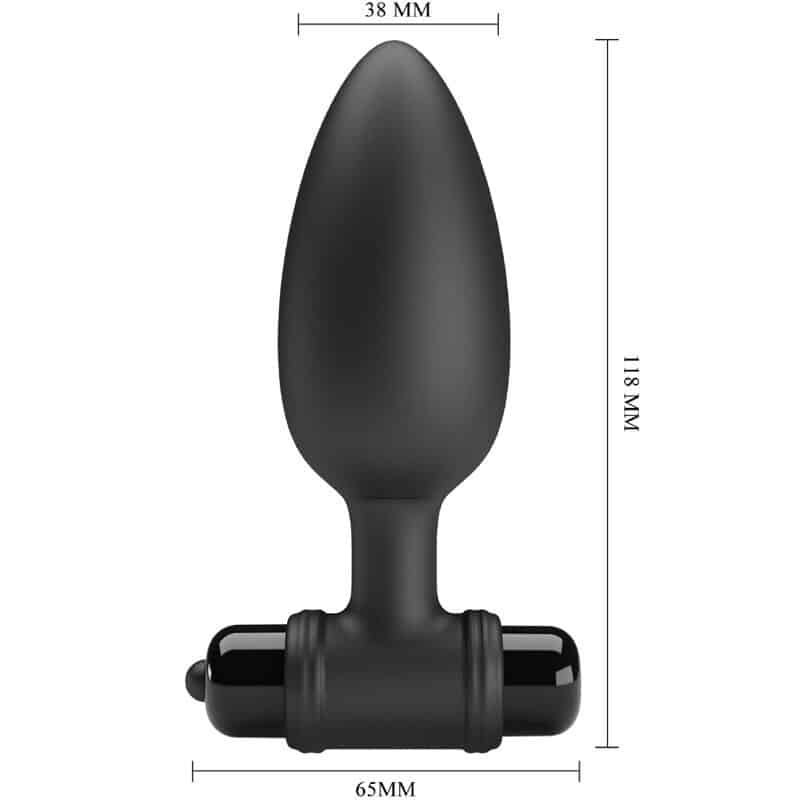 Vibra butt plug 2 plug anal 10 vibrations noir — PRETTY LOVE, vue 3