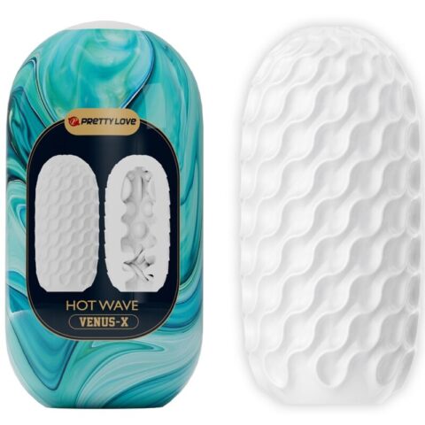 Masturbateur pour homme en silicone HOT wave blanc — PRETTY LOVE