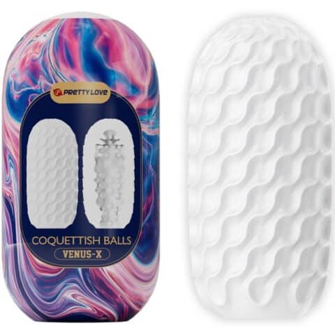 Coquettish balls masturbateur homme en silicone blanc — PRETTY LOVE