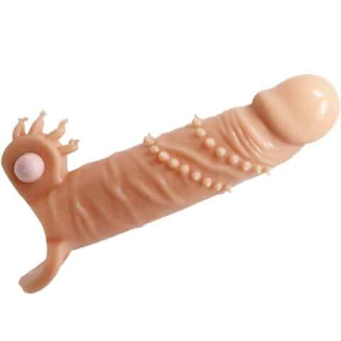 Connor manchon de pénis + stimulateur de clitoris chair — PRETTY LOVE
