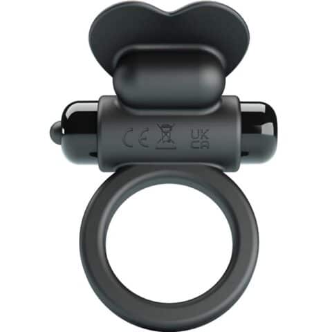 Bague vibrante debonaire lapin 10 vibrations noire — PRETTY LOVE