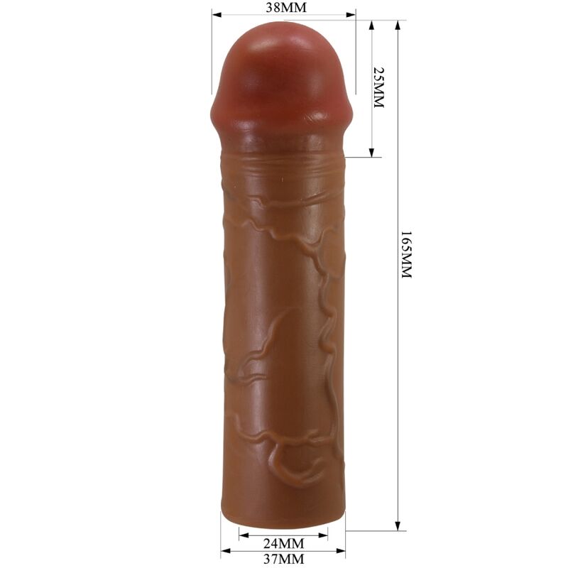 Manchon de pénis nile avec extension de 2,5 CM mulâtre — PRETTY LOVE, vue 5