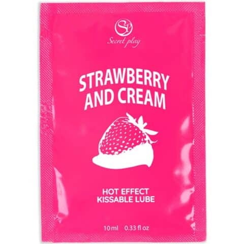 Lubrifiant unidose fraises & crème 10ML — SECRETPLAY