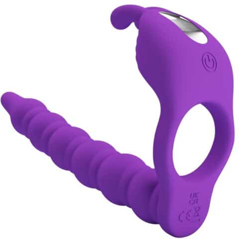 Blackney anneaux pénis avec plug vibrateur — PRETTY LOVE