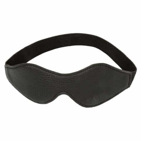 Nocturnal masque pour les yeux en cuir PVC noir — CALEXOTICS