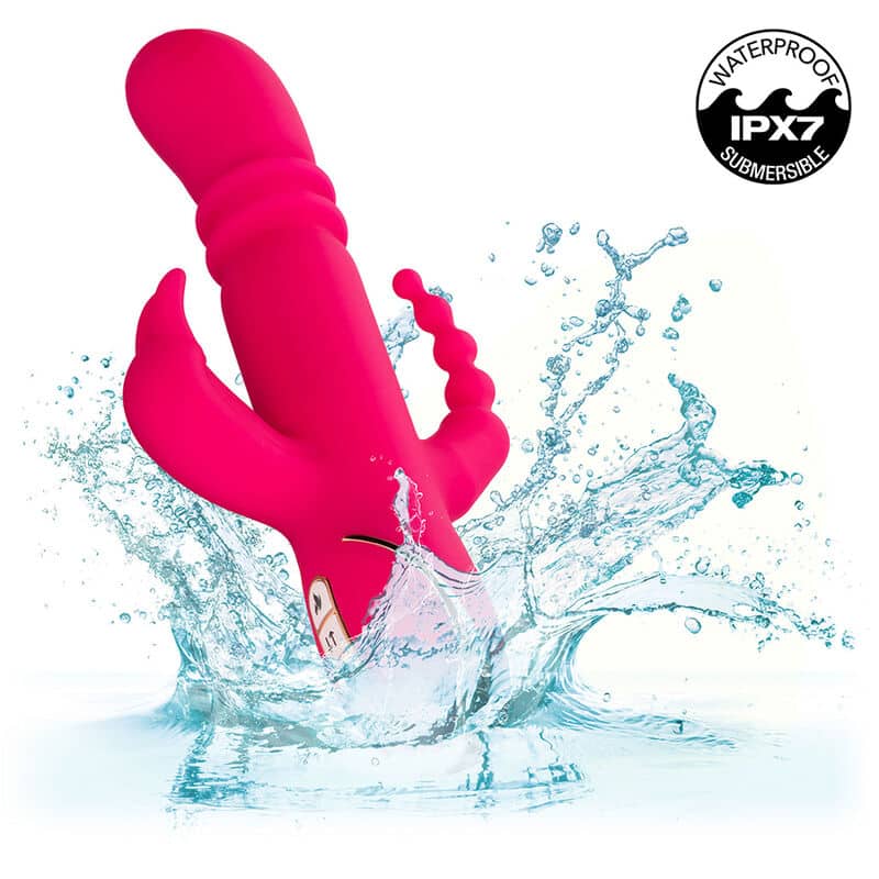Jack fantasy triple vibrateur chauffant lapin rose — CALEXOTICS, vue 9