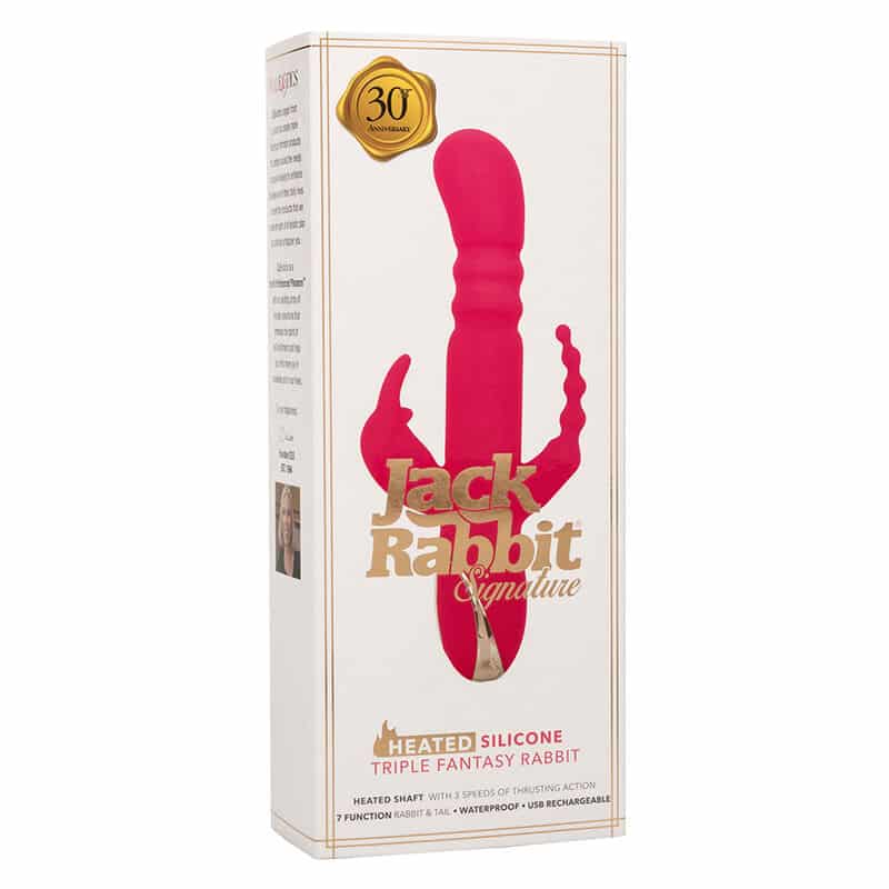 Jack fantasy triple vibrateur chauffant lapin rose — CALEXOTICS, vue 10