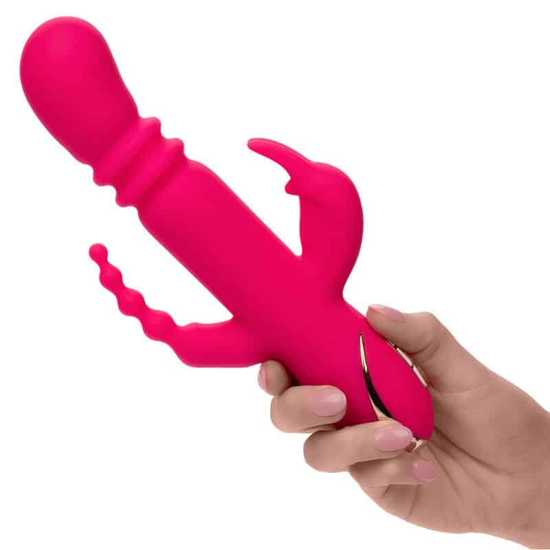 Jack fantasy triple vibrateur chauffant lapin rose — CALEXOTICS, vue 6