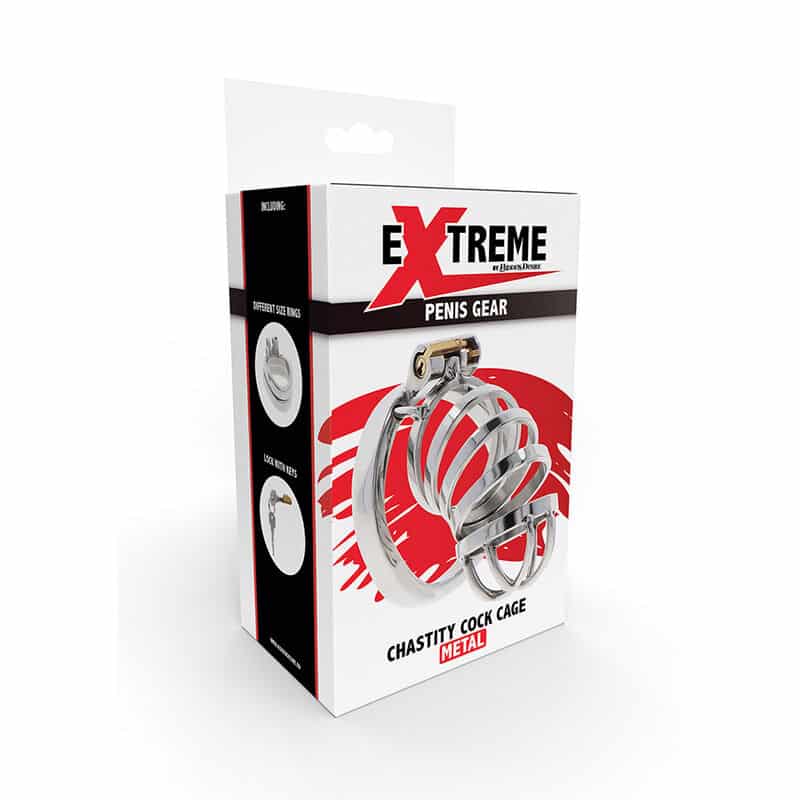 Extreme cage de chasteté en métal — HIDDEN DESIRE, vue 5