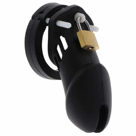 Extreme cage de chasteté silicone taille L noir — HIDDEN DESIRE