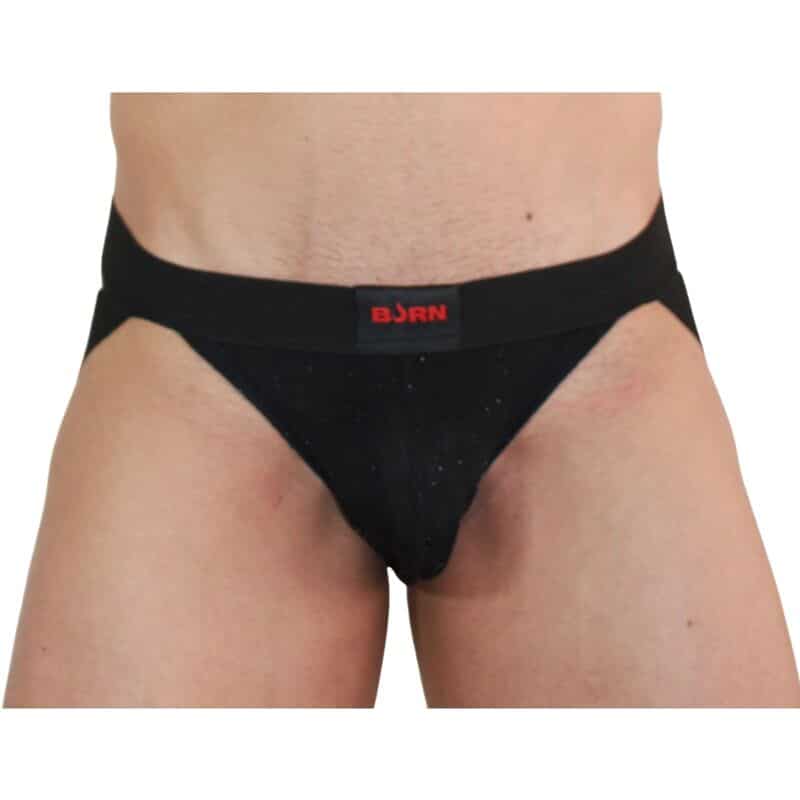 003 Jock noir brillant XL — BURN, vue 2