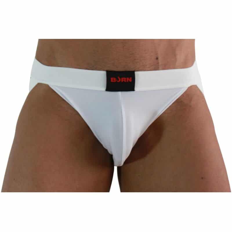 007 Jock lycra blanc L — BURN, vue 2