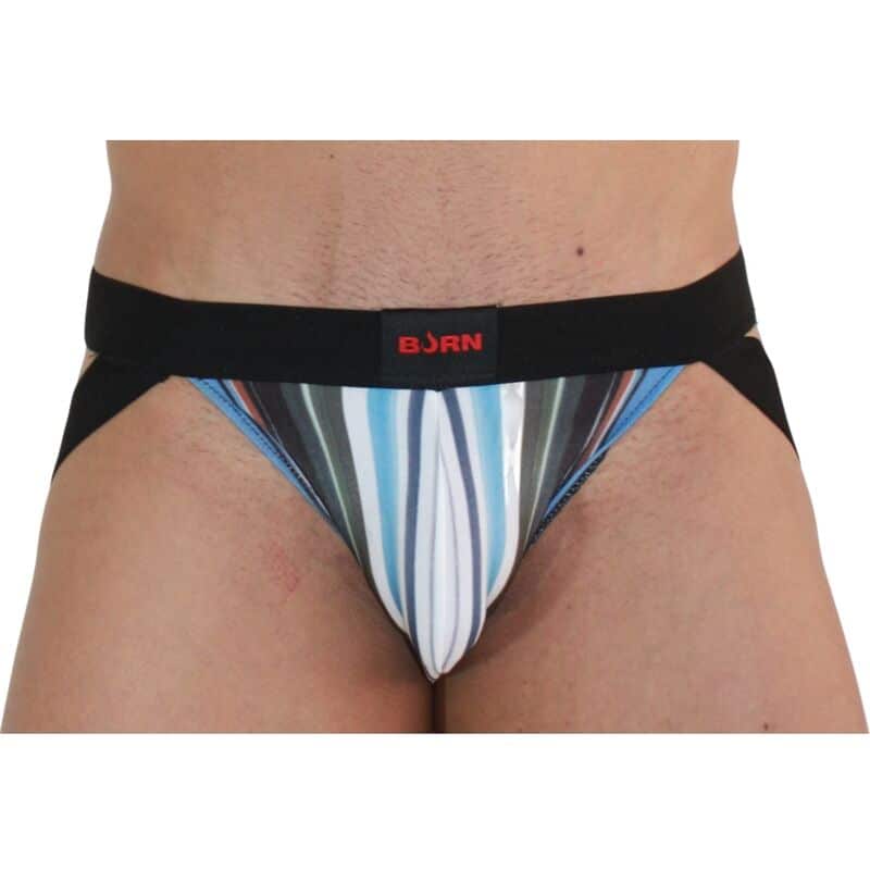 009 Jock multicolore / noir XL — BURN, vue 2