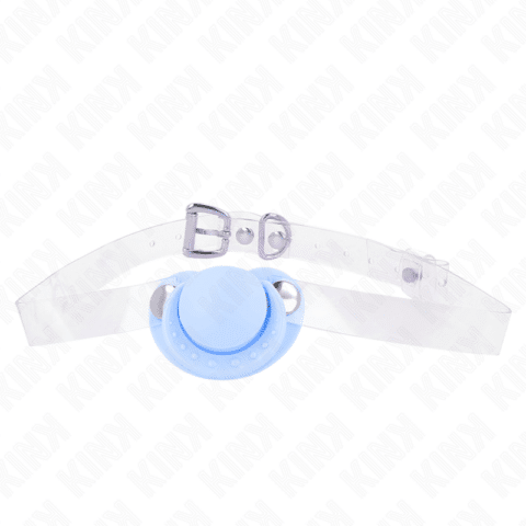 GAG en forme de sucette bleu clair 5,5 x 4 CM ajustable 43-60 CM — KINK