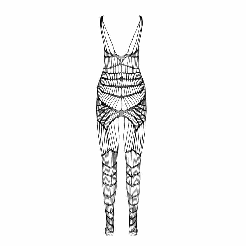 Bodystocking blanc taille unique — PASSION, vue 3