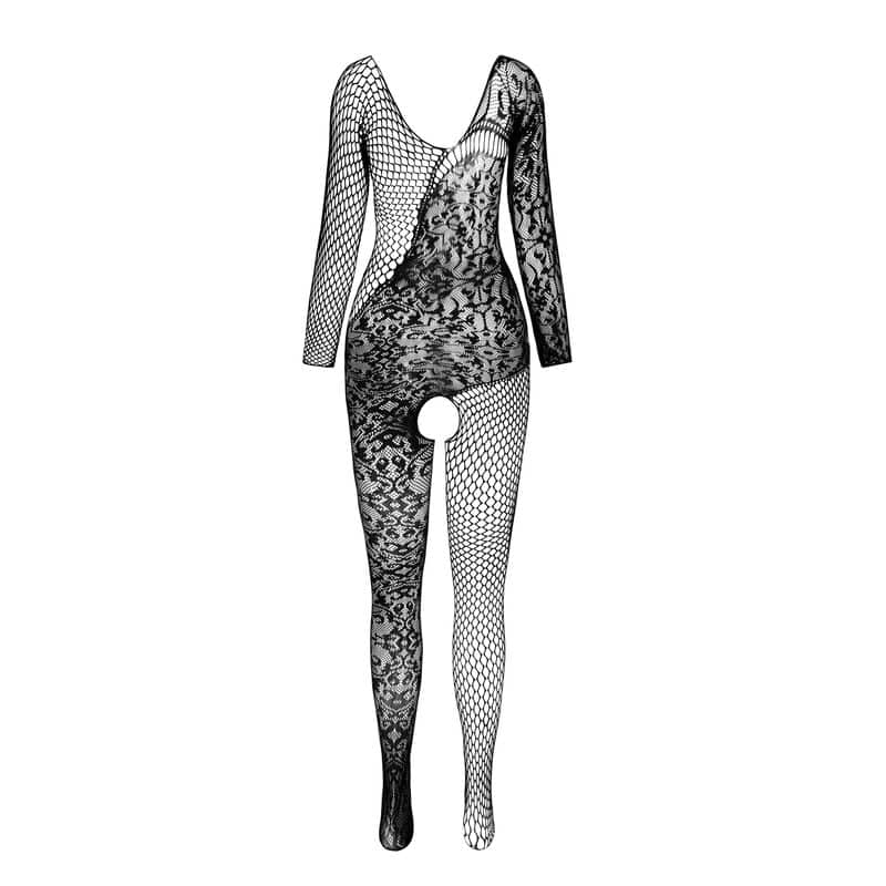 Bodystocking rouge taille unique — PASSION, vue 3