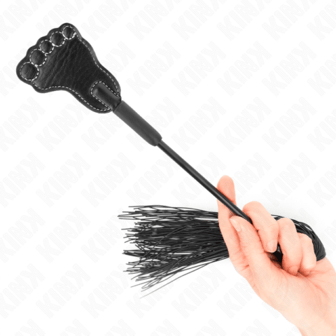 Pagaie en forme de pied avec fouet à gland 31 CM — KINK