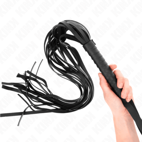 Fouet negro manche court long queue 70 CM — KINK