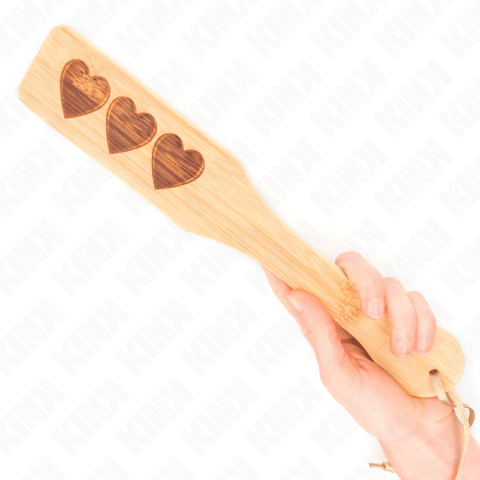 Palette en bambou design coeur 32 X 5,5 CM — KINK