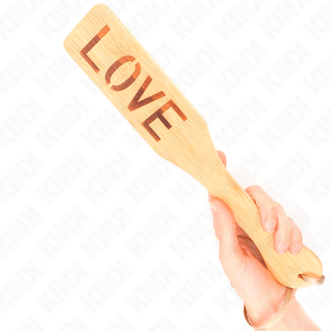 Palette en bambou MOT amour 32 X 5,5 CM — KINK