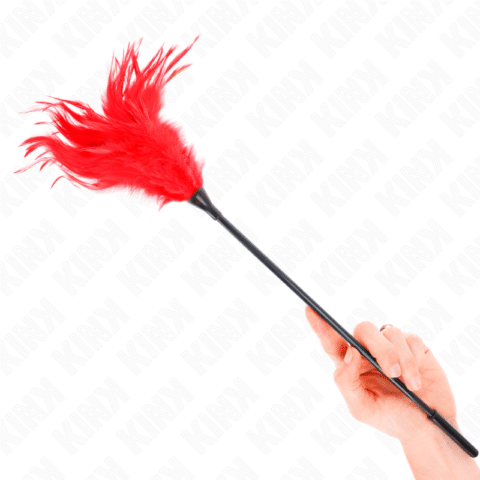 Plusieurs plumes de chatouilles rouges 45 CM — KINK