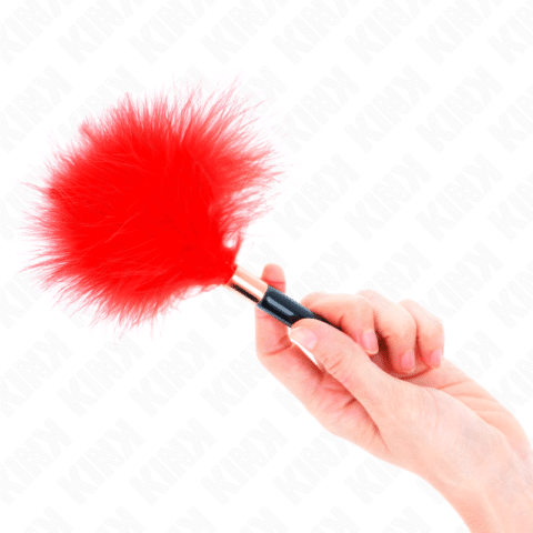 Plumes chacoules en métal rouge OR 18 CM — KINK