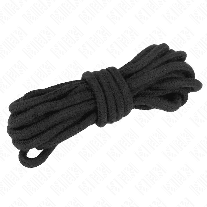 Corde en coton 10 mètres noir — KINK, vue 2