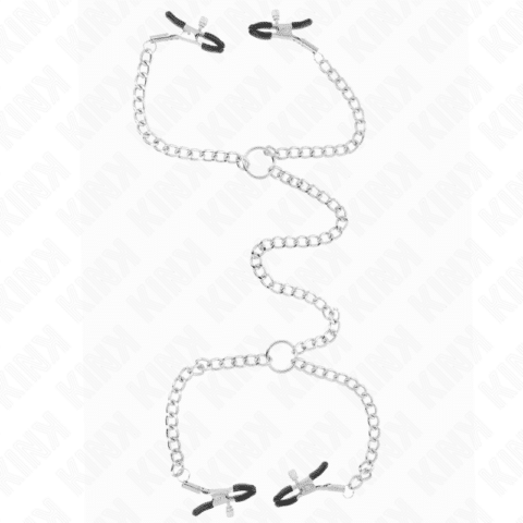 4 Pinces à meton chaîne 32 CM avec petites chaînes 14 CM — KINK