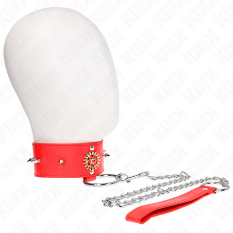 Collier diamants rouges avec ceinture 65 CM ajdustable 35-51 CM X 7 CM — KINK