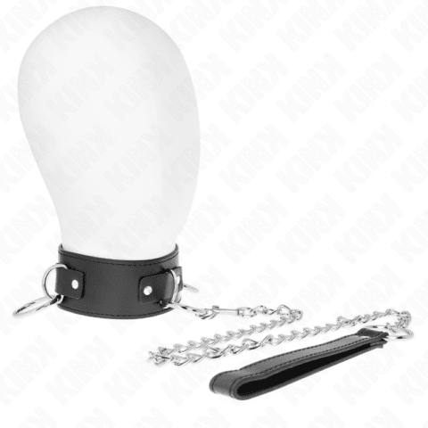 Collier avec laisse 65 CM 3 anneaux modèle 2 réglable 36-43 CM X 5 CM — KINK