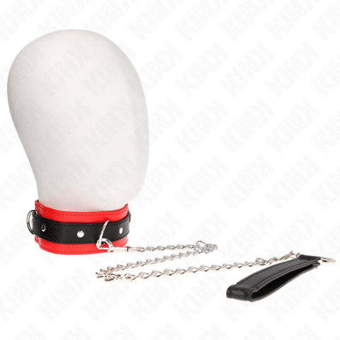 Collier modèle basic avec laisse 65 CM modèle 3 rouge 53 X 5 CM — KINK