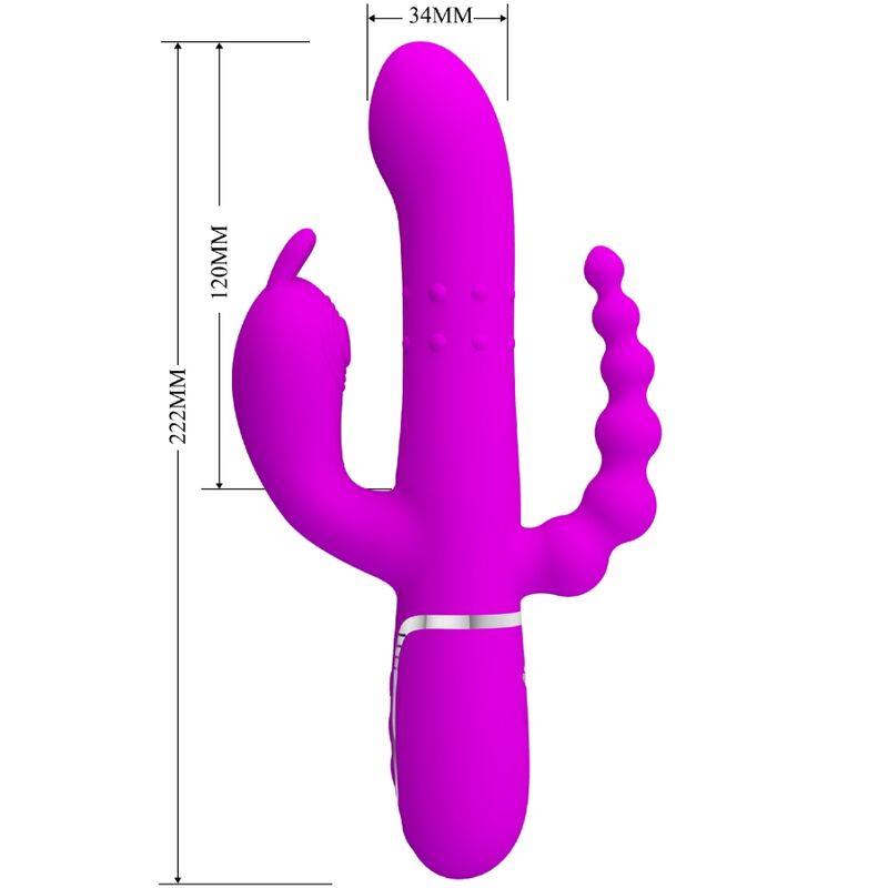 Cammy triple vibrateur multifonction 4 en 1 rose — PRETTY LOVE, vue 6