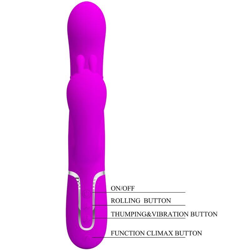 Cammy triple vibrateur multifonction 4 en 1 rose — PRETTY LOVE, vue 8