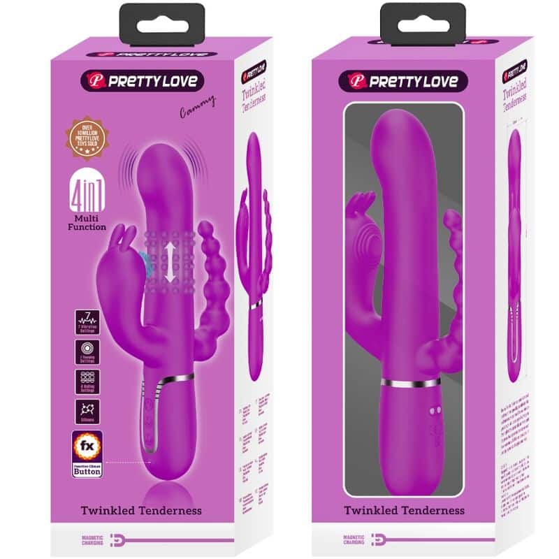 Cammy triple vibrateur multifonction 4 en 1 rose — PRETTY LOVE, vue 10