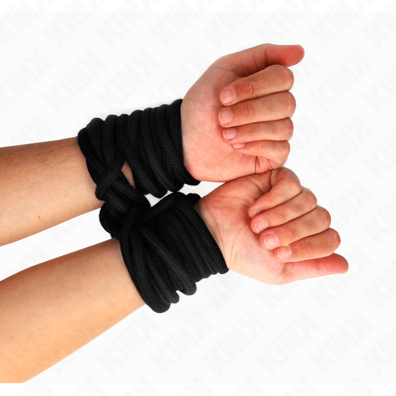 Corde en coton 5 mètres noir — KINK, vue 3