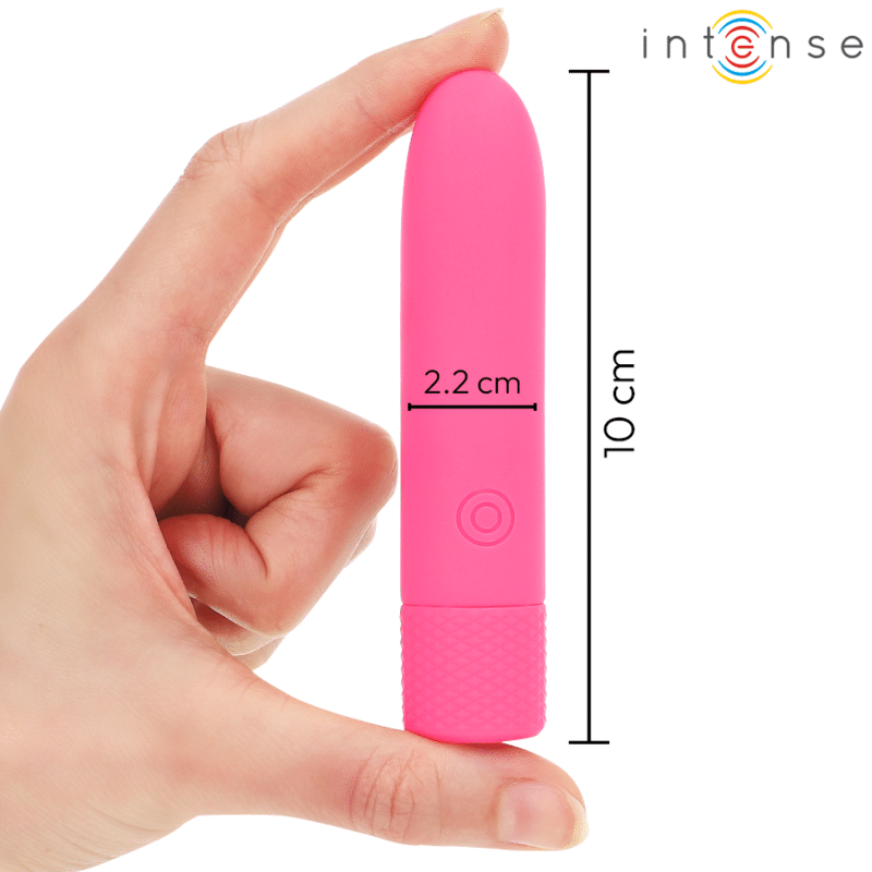 Symone bullet vibrant rechargeable USB 8 vibrations rose 10 X 2,2 CM — INTENSE, vue 4