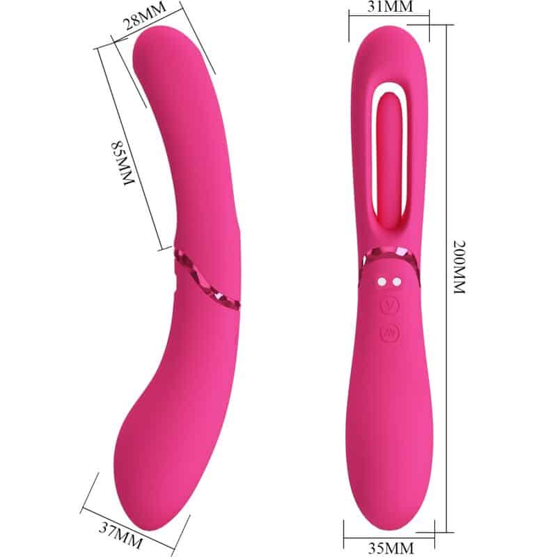 Vibrateur point G lexie 7 vibrations rose — ROMANCE, vue 8