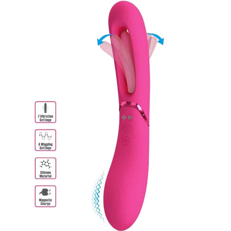 Vibrateur point G lexie 7 vibrations rose — ROMANCE