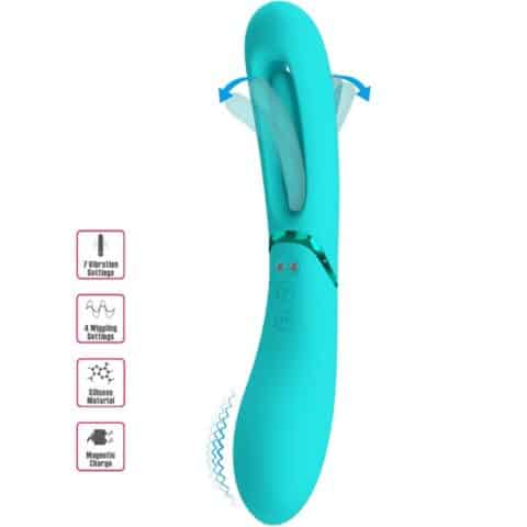 Vibrateur point G lexie 7 vibrations bleu
