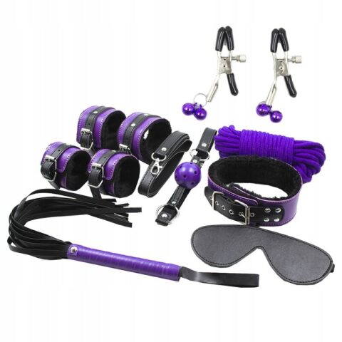 Bdsm set 8PCS purble / noir.