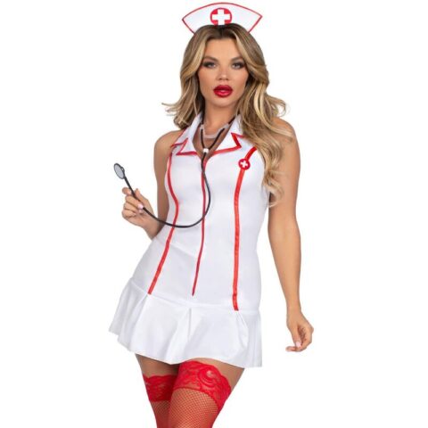 Costume d'infirmière en chef blanc M/L — LEG AVENUE