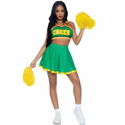 Costume pom-pom girls vert M/L — LEG AVENUE