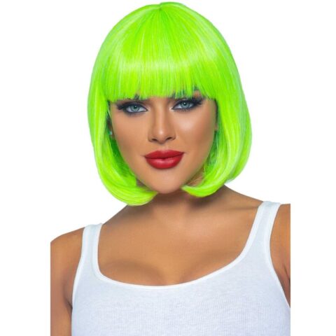 Perruque BOB fluorescente vert fluo — LEG AVENUE