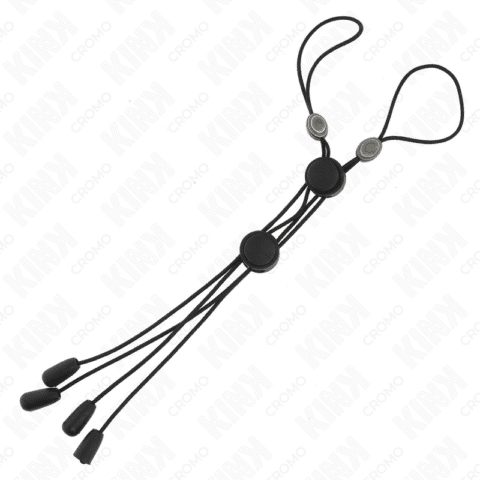 Pinces à tétons noires avec élastique noir — KINK